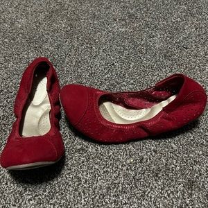 Red Ballet Flats